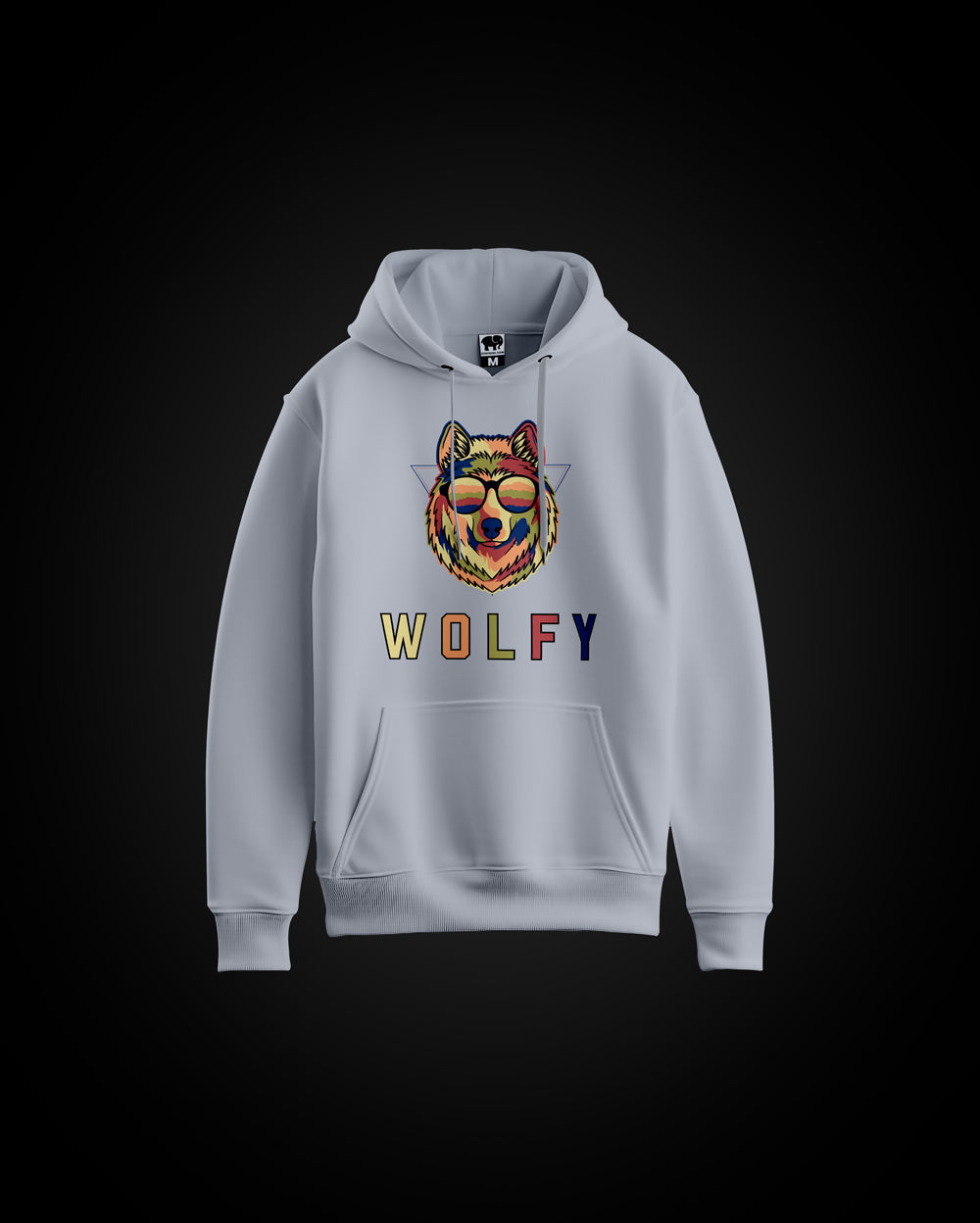 Wolfy Modern Art Unisex Hoodie