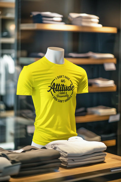 Attitude Half Sleeve T-Shirt in trending cool colours