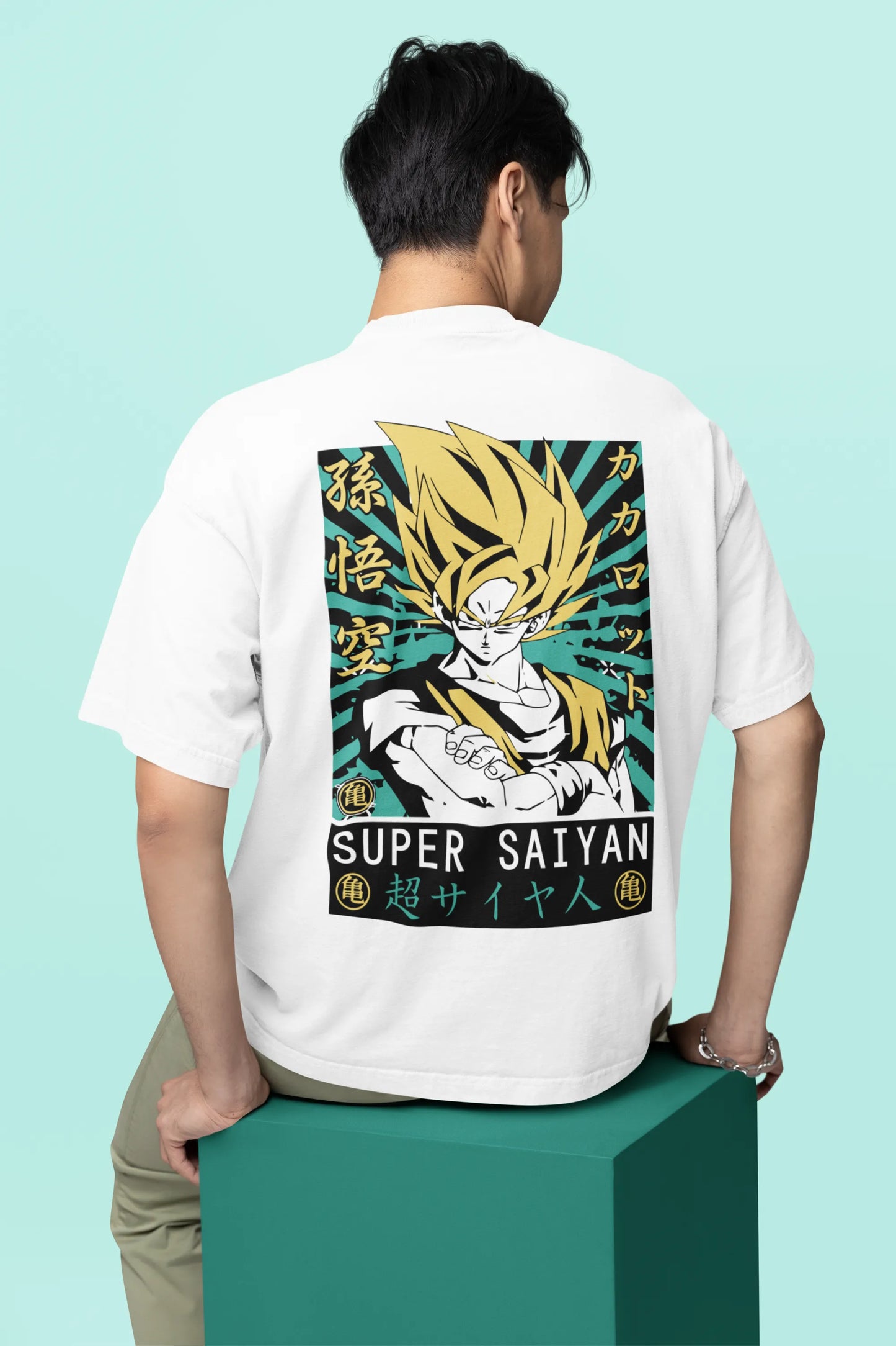 Dragon BallZ Super Saiyan Oversized Tees