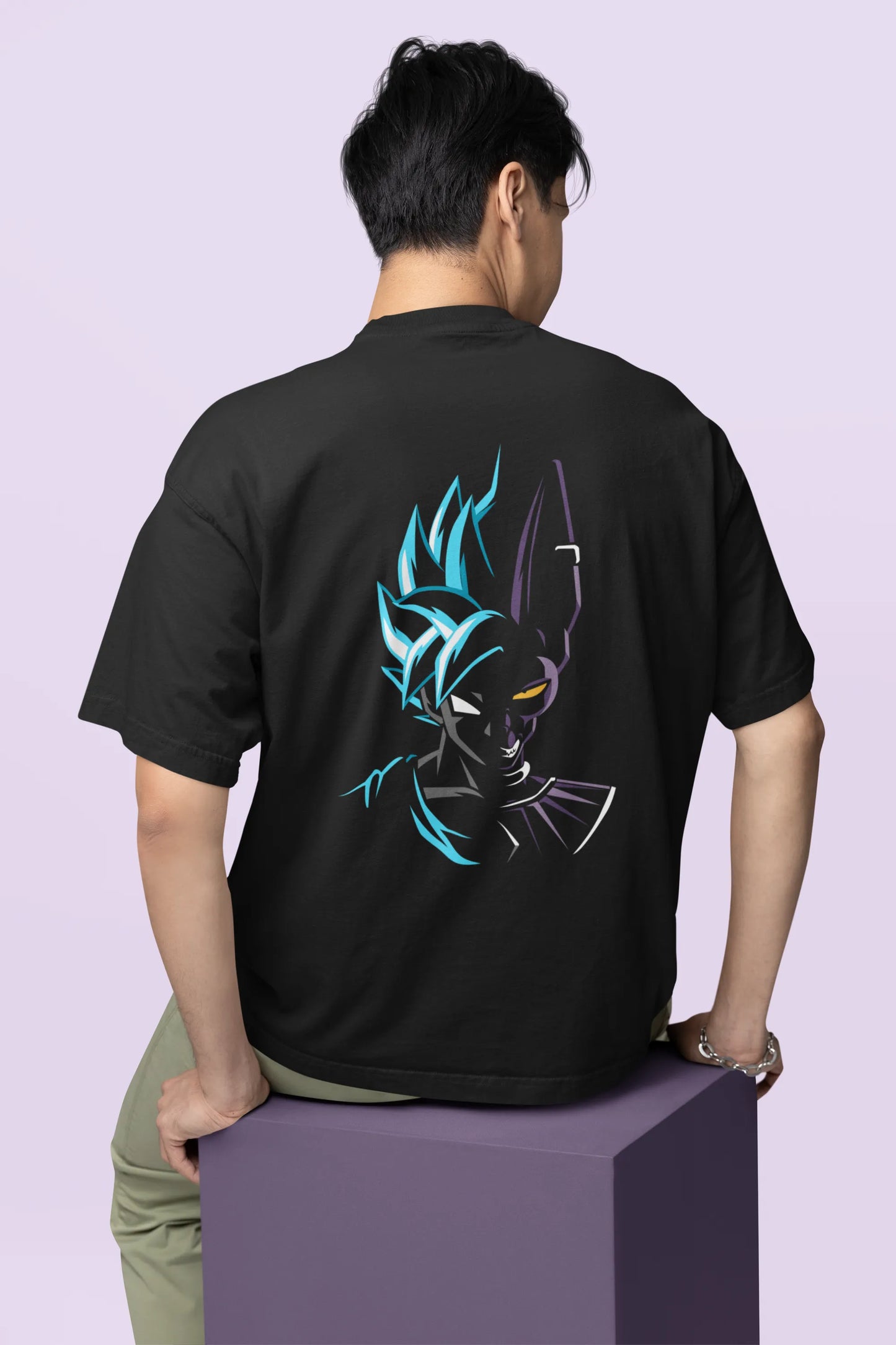 Goku vs Beerus Oversized Anime Tees