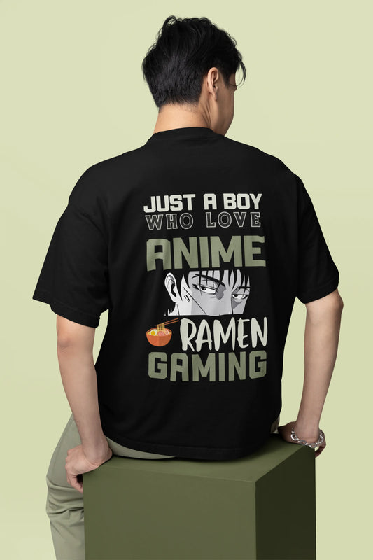 Anime, Ramen, Gaming Oversizes T-Shirt