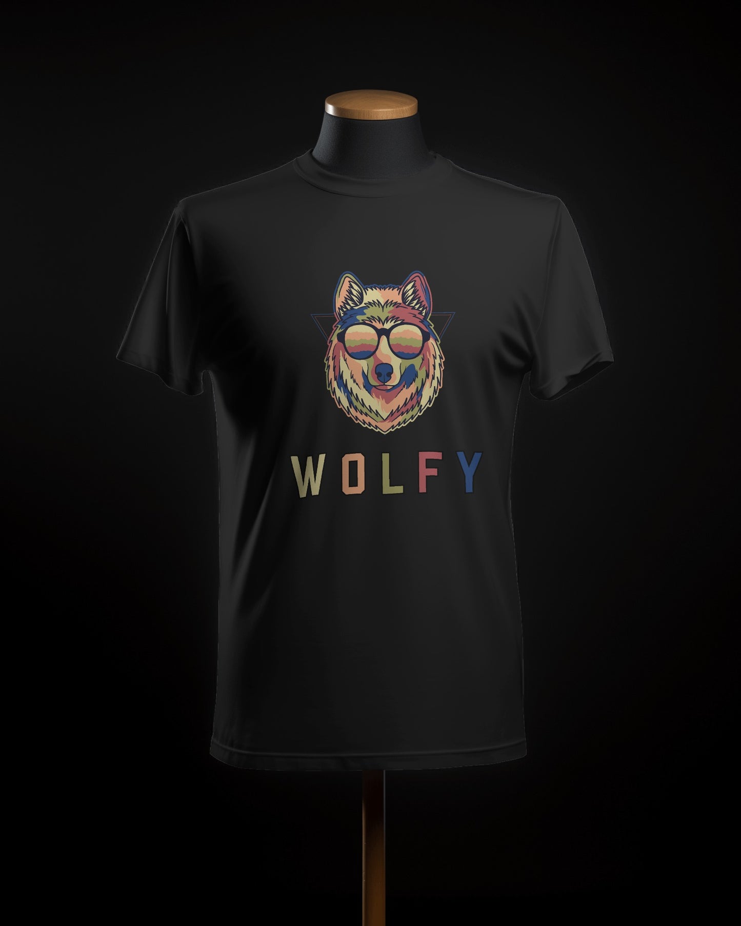 Wolfy Modern Art Unisex Half Sleeve T-Shirt