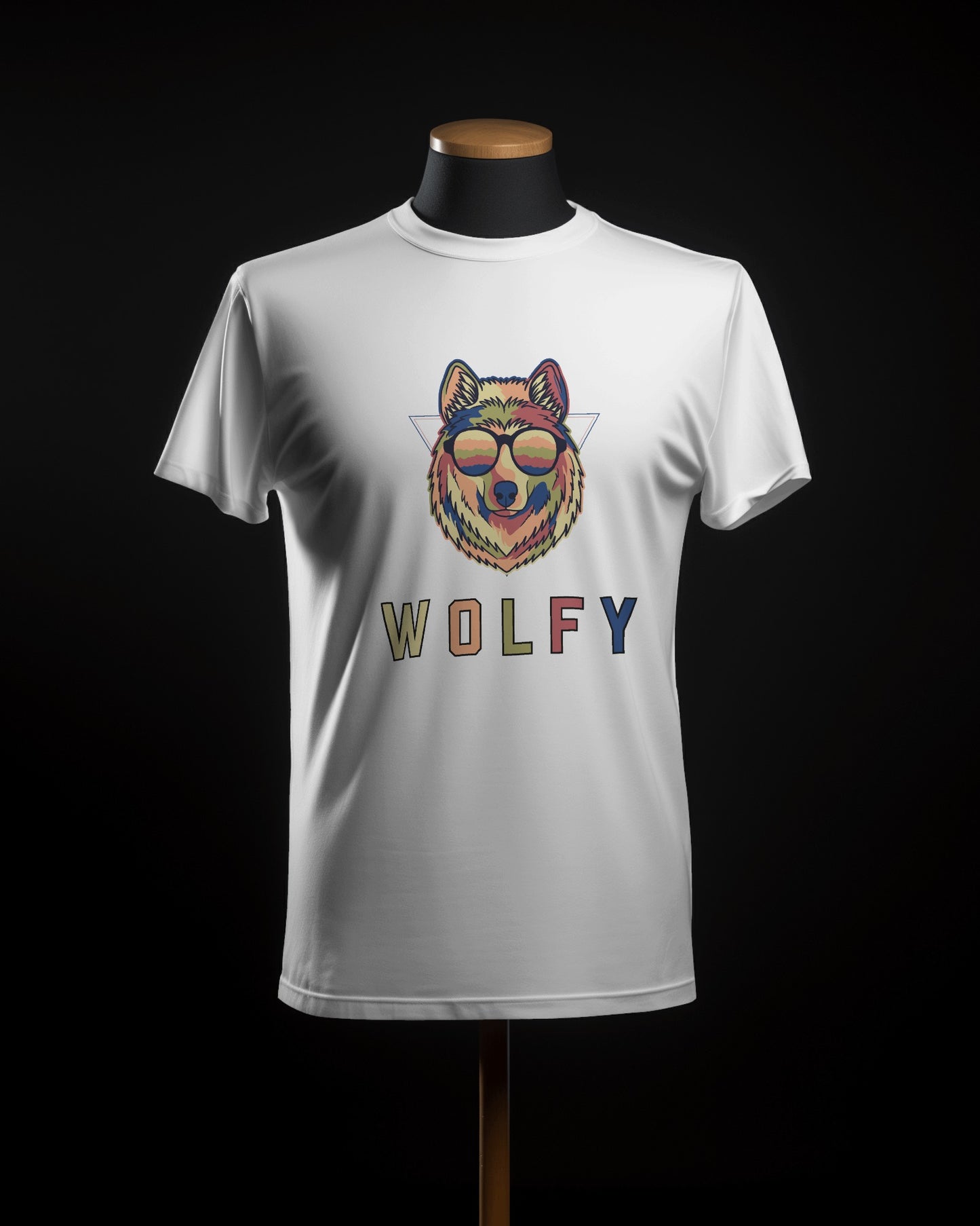 Wolfy Modern Art Unisex Half Sleeve T-Shirt