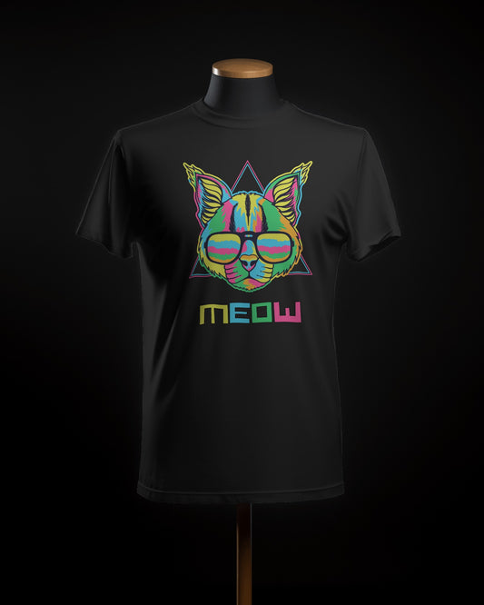 MEOW Unisex Half Sleeve T-Shirt