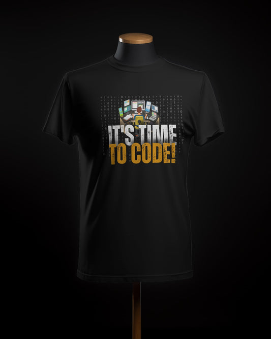 It's Time To Code Unisex Half Sleeve T-Shirt