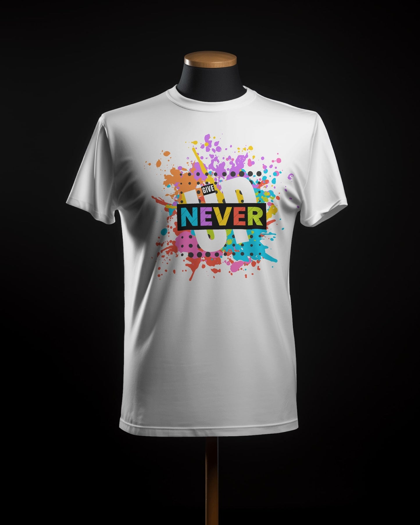 Never Give up Unisex Half Sleeve T-Shirt