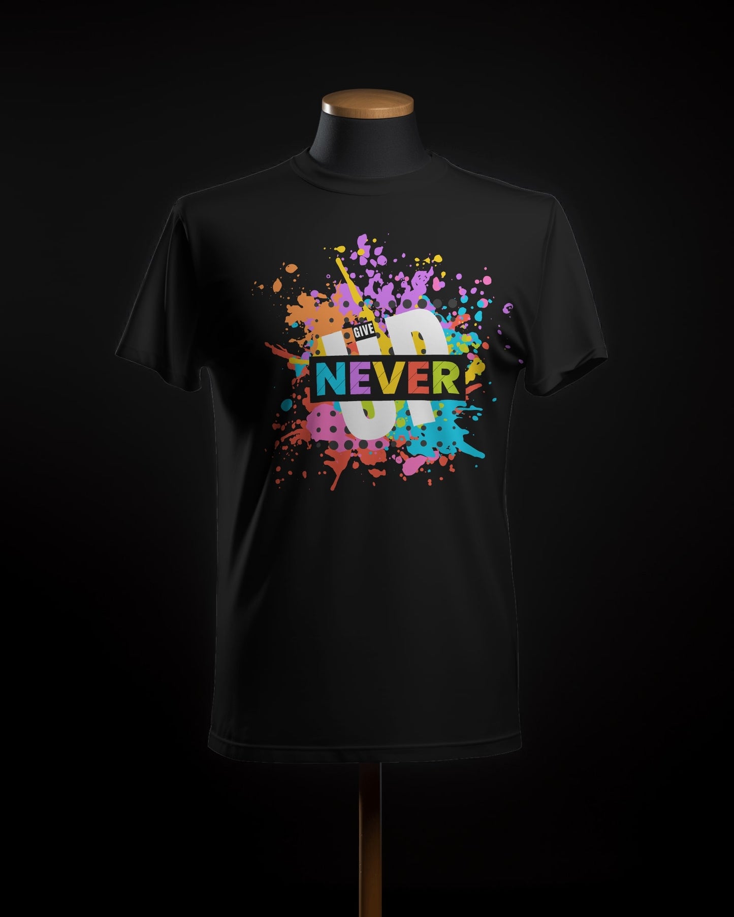 Never Give up Unisex Half Sleeve T-Shirt