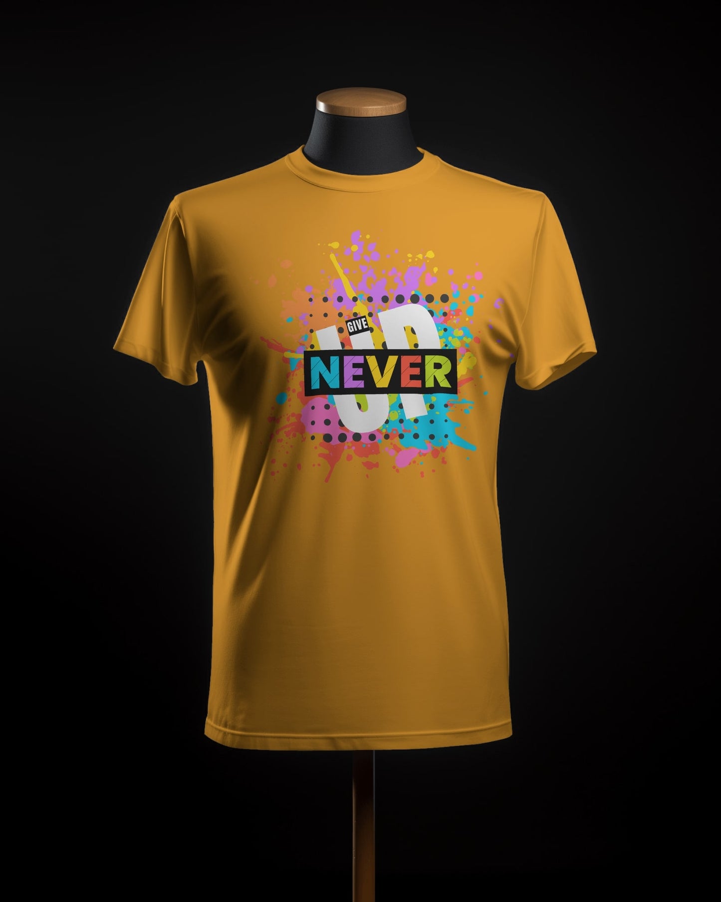 Never Give up Unisex Half Sleeve T-Shirt