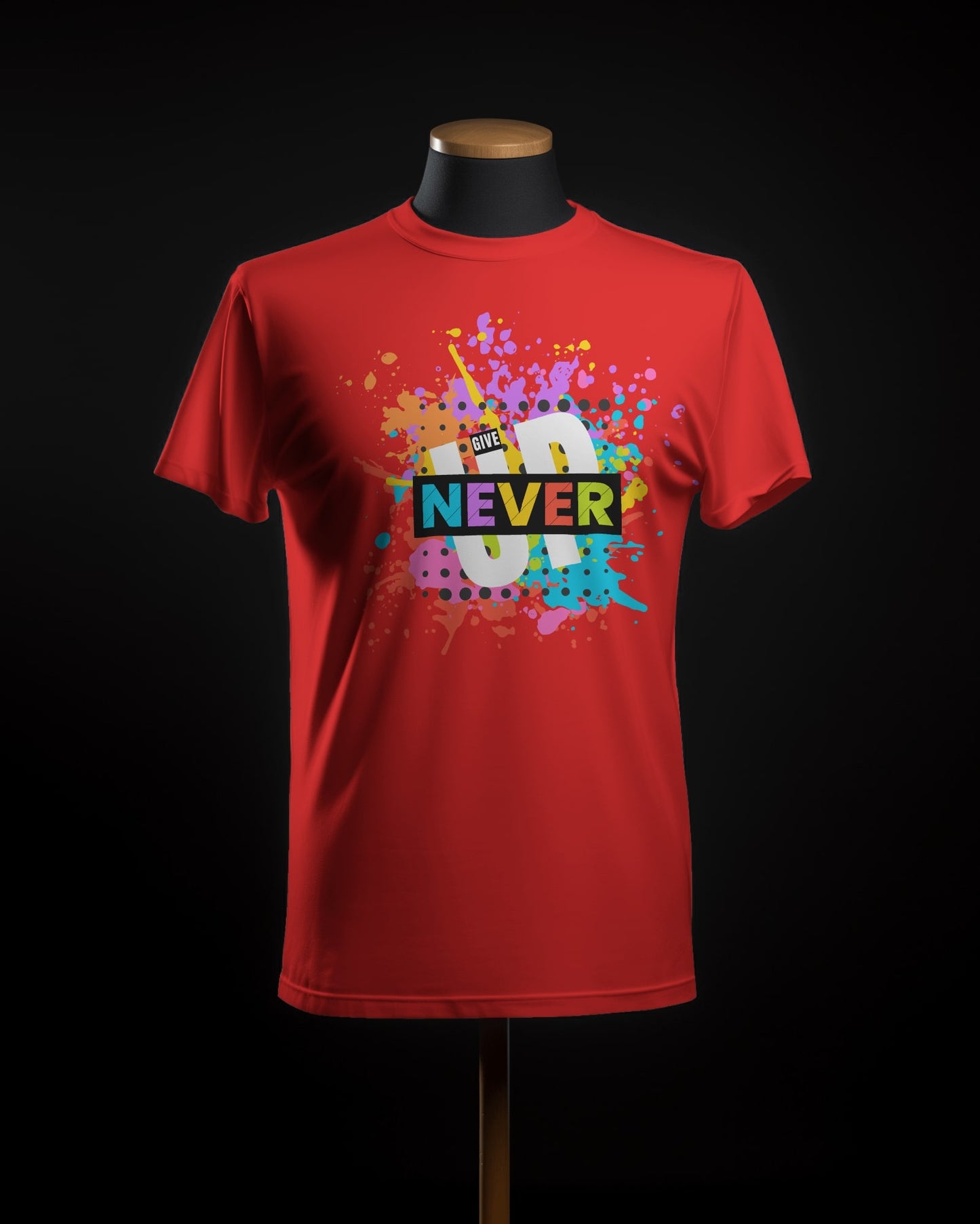 Never Give up Unisex Half Sleeve T-Shirt