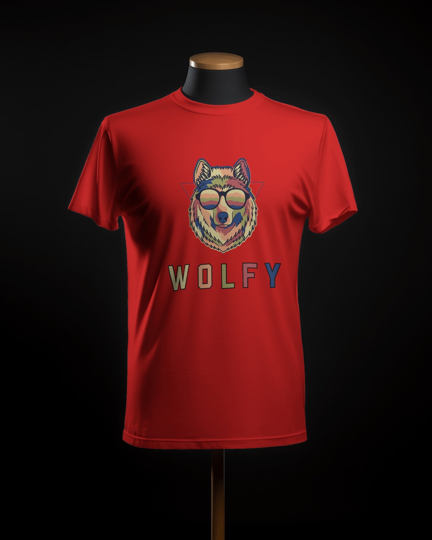 Wolfy Modern Art Unisex Half Sleeve T-Shirt