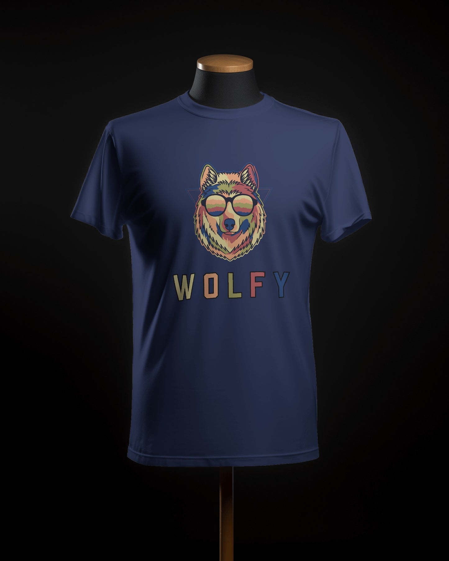 Wolfy Modern Art Unisex Half Sleeve T-Shirt