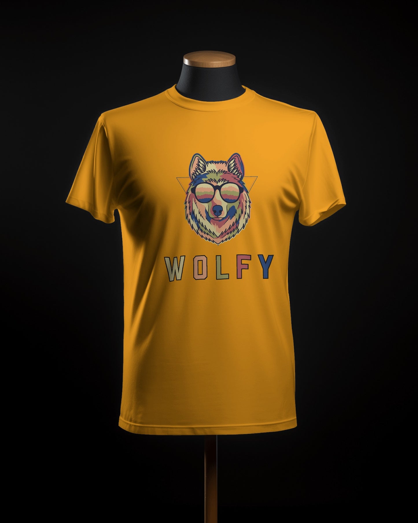 Wolfy Modern Art Unisex Half Sleeve T-Shirt